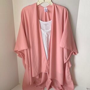Unbranded ( Walmart ? ) One  Size ( Oversized ) Pink Open Front Kimono Cardigan